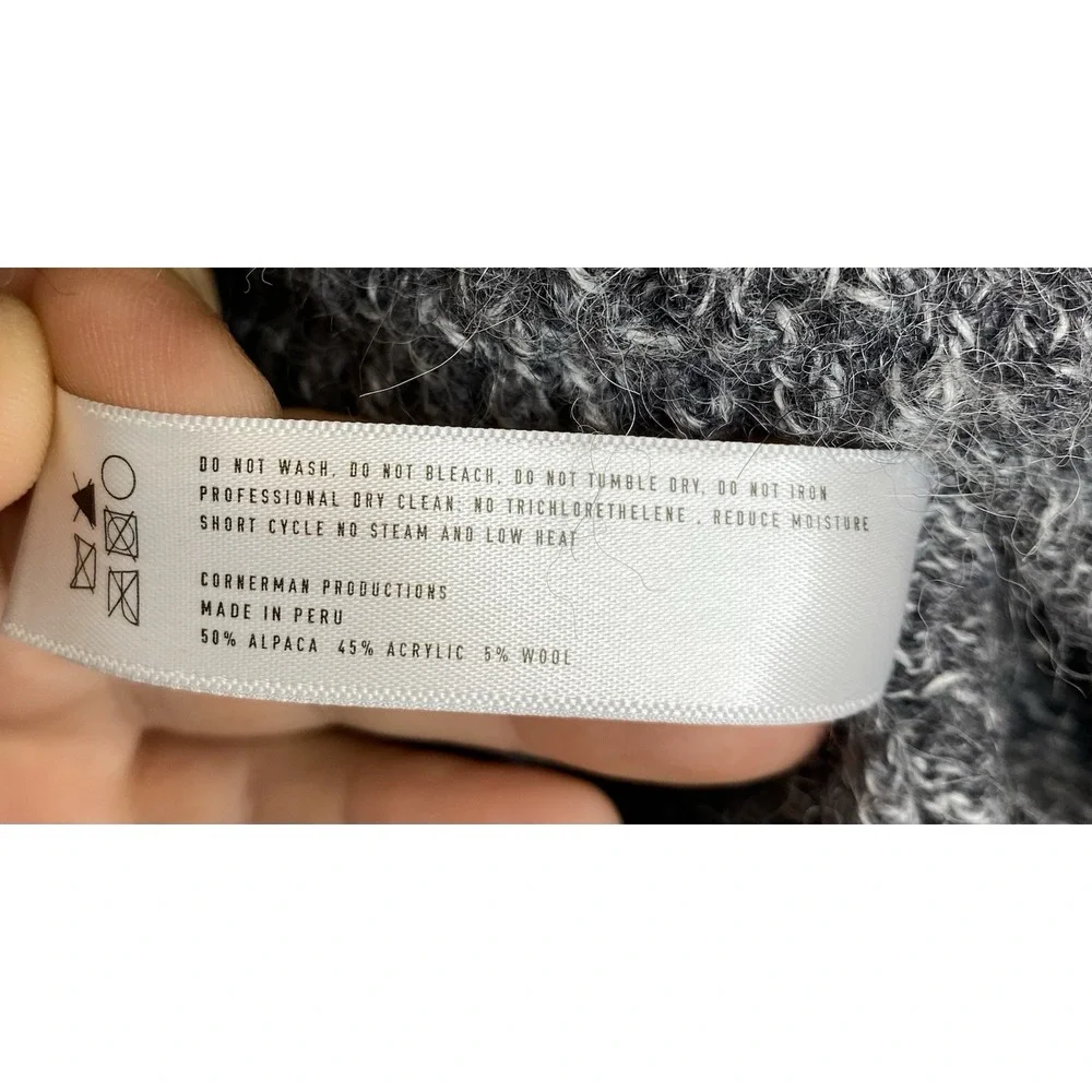 Stampd Women's‎ Needle Pullover Sweater Alpaca Wool Grey Size Medium